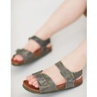 Boys Kitt Canvas Sandal - GREEN CAMO