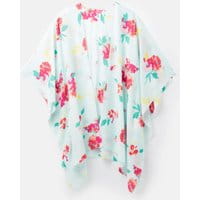 Womens 210691 Kimono - TURQ FLORAL