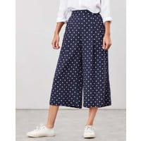 Womens Alexi Print Culottes - NAVY SPOT