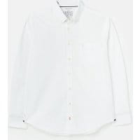 Mens The Laundered Oxford Classic Fit Long Sleeve Shirt - WHITE