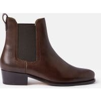 Womens Stamford Premium Leather Chelsea Boots - DARK CHOCOLATE
