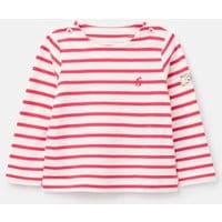 Baby Girls Harbour Stripe Top 0-24 Months - WHITE PINK STRIPE