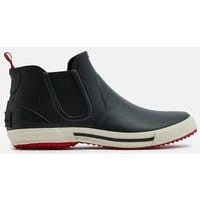 Womens Rainwell Short Height Slip On Rain Boots - BLACK