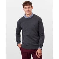 Mens Jarvis Crew Neck Sweater - GREY MARL