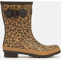 Womens Molly Mid Height Rain Boots - TAN LEOPARD