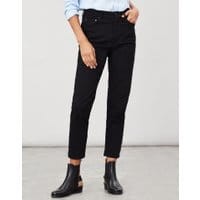 Womens Etta Straight Leg Jeans - TRUE BLACK