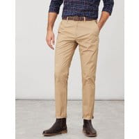 Mens Slim Fit Chino Pants - LIGHT BROWN