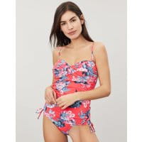 Womens Delphine One Piece Swimsuit - RED FLORAL