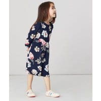 Girls Emma Woven Dress - NAVY FLORAL