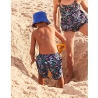 Boys Ocean Swim Shorts 1-12 Years - NAVY FLAMINGOS