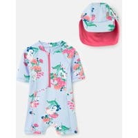 Sun 2 Piece Swim Set 0-24 Months - BLUE FLORAL