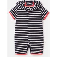 Rockpooler Towelling Cover Up 0-24 Months - NAVY WHITE STRIPE