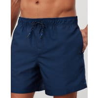 Mens Heston Printed Swim Shorts - FRENCH NAVY