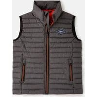 Boys Crofton Packaway Padded Vest 1-12 Years - GREY MARL