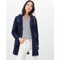 Womens Coast Mid Length Waterproof Jacket - FRENCH NAVY