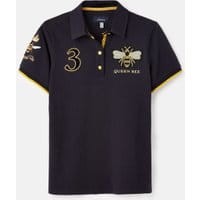 Womens Claredon Capped Sleeeve Polo Shirt - Marine Navy
