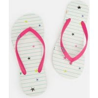 Womens 210699 Womens Flip Flops - BLUE STRIPE STAR
