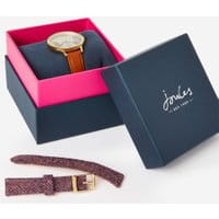 Womens Watch Gift Set With Interchangeable Straps - BERRY TWEED