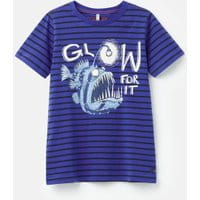 Ray Glow In The Dark Short Sleeve T-Shirt 1-12 Years - BLUE STRIPE FISH