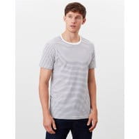 Mens Boathouse Stripe T-Shirt - CREAM NAVY STRIPE