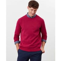Mens Jarvis Crew Neck Sweater - PINK MARL