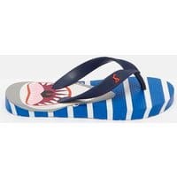 205973 Printed Flip Flops - BLUE SHARK STRIPE