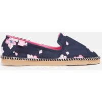 210746 Canvas Pump On Flip Flip Base - NAVY FLORAL