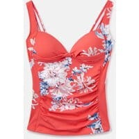 204550 Tankini Top - RED SKY WHITSTABLE FLORAL
