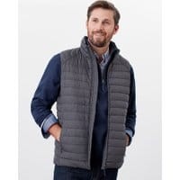 Mens Go To Lightweight Barrel Vest - GREY METAL