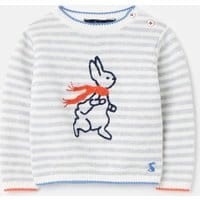 Babys Peter Rabbit Ivy Knitted Sweater 0-24 Months - GREY PETER