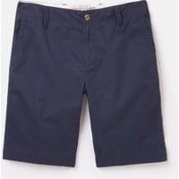 210455 Linen Mix Oxford Chino Short - DARK BLUE