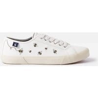 Womens Coast Pump Faux Leather Sneakers - WHITE BEES
