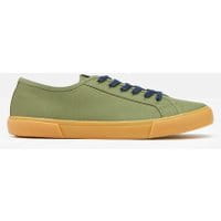 Mens Coast Pump Lace Up Sneakers - KHAKI GREEN