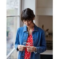 Womens Imogen Denim Jacket - BLUE