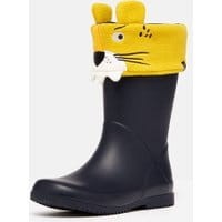 Boys Smile Rain Boot Sock - Navy Tiger