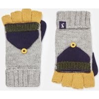 Boys Handy Knitted Converter Mittens - GREY MARL