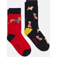 Womens 211178 Bamboo Socks 2 Pack - DOG 2 PACK