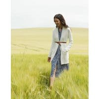 Nola Knitted Garter Stitch Cardigan - CREAM