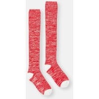 Womens Trussel Knitted Socks - RED ROSE