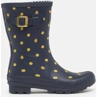 Womens Molly Mid Height Printed Rain Boots - NAVY LADYBIRD