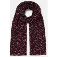 211179 Printed Scarf - NAVY PINK ANIMAL