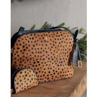 Womens Langton Dome Leather Cross Body Bag - OCELOT