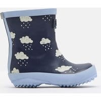 204098 Printed Rain Boots - FRENCH NAVY CLOUDS