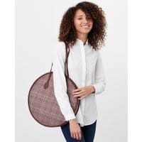 Womens Fulbrook Round Tweed Purse - PINK TWEED