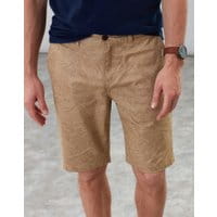 Mens Swanmore Printed Chino Shorts - LIGHT BROWN PALM