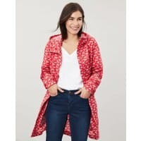Womens Golightly Printed Waterproof Packaway Jacket - RED DALMATIAN