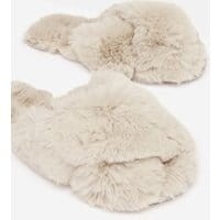 Womens Slumber Faux Fur Slider - OAT