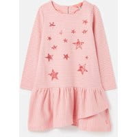 Girls Roselyn Frill Hem Dress 3-12 Years - PINK STRIPE