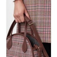 Womens Fulbrook Round Mini Tweed Purse - PINK TWEED