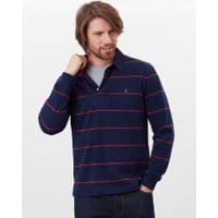 Mens Onside Rugby Shirt - NAVY RED STRIPE